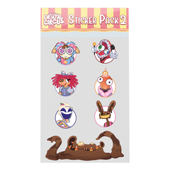 Digital Circus Sticker Pack 2