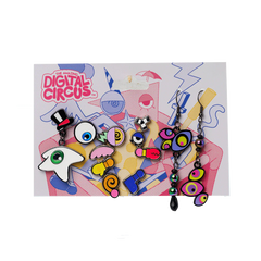 Digital Circus Earring Set